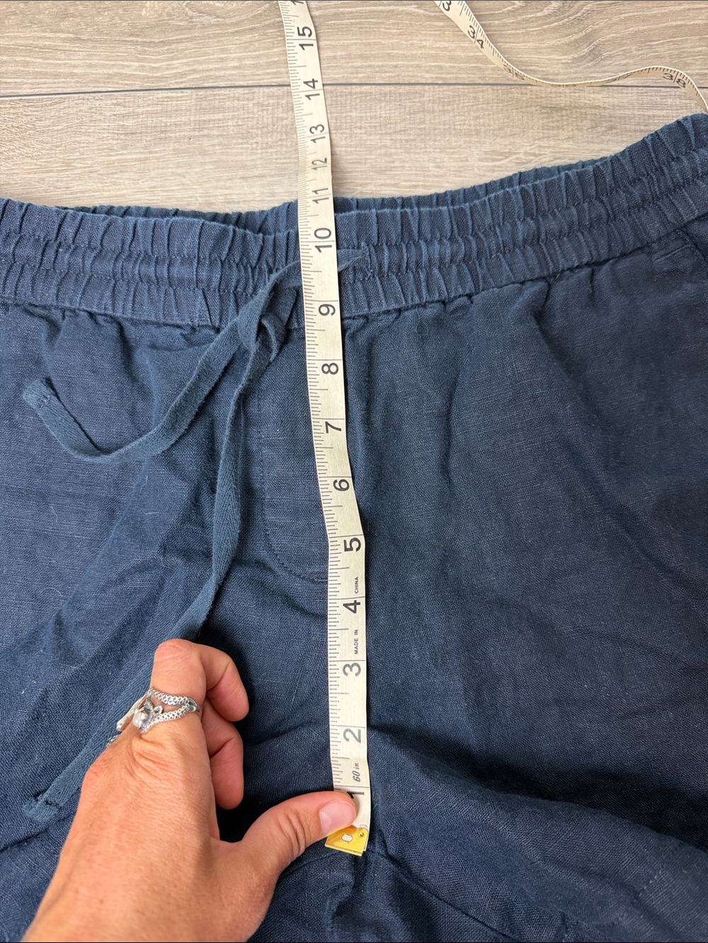 Talbots Dark Blue Linen Shorts MP - Picture 6 of 7